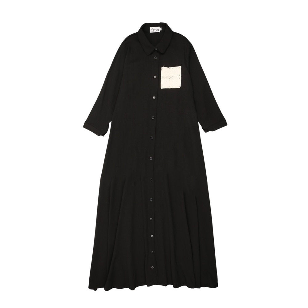 Froo Style Grace Maxi Dress Black Girl’s Size 16 18